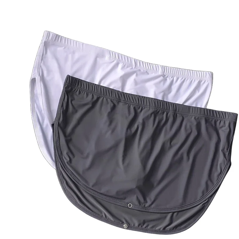 Herren Eisseide Boxershorts mit Niedrigem Bund, Atmungsaktive Unterwäsche mit Abnehmbarem Innenfutter, Feuchtigkeitsableitende Sommer-Unterhose