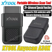 Escáner Bluetooth XTOOL A30X, herramienta de diagnóstico para automóviles, lector de códigos de servicio con más de 26 funciones de reinicio, diagnóstico SGW para FCA con acceso seguro a Secure Gateway.