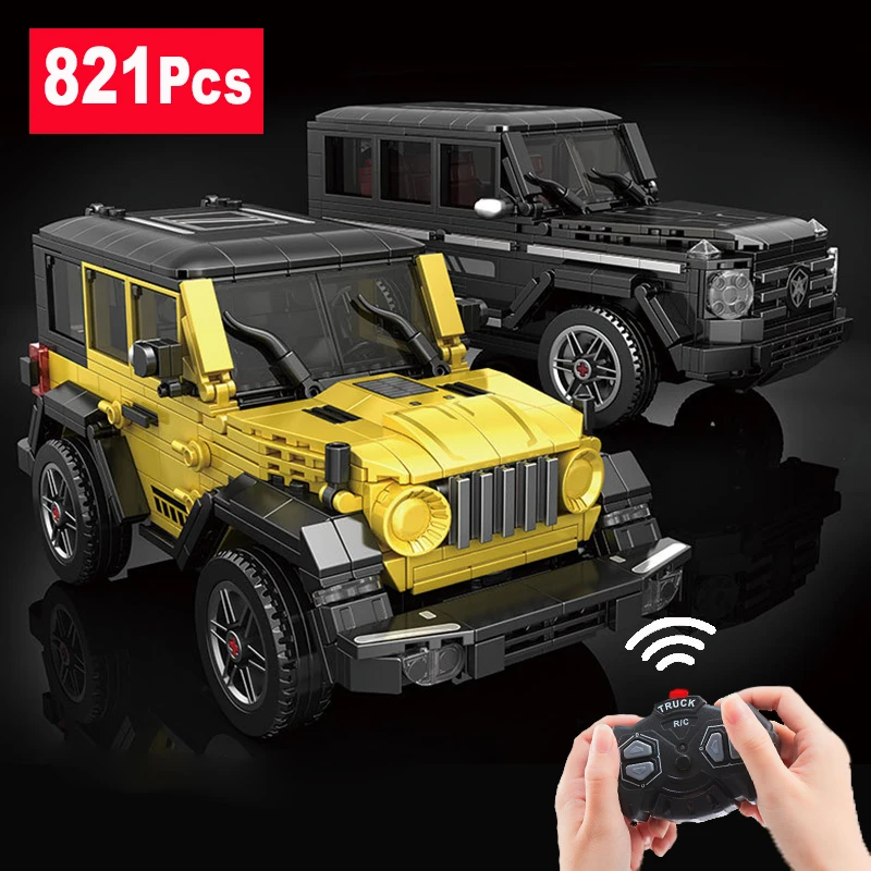 RC SUV CAR MOC SuperCar Land Riover Defender Guardian Off-road Vehicle Building Blocks Technical Toys Bricks For Boys Gifts