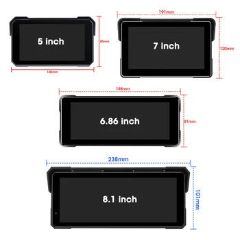 Jansite摩托車顯示器Carplay摩托車導航便攜式數位儀錶板摩托車Android Auto防水藍牙顯示器 8 最佳銷售 安卓汽車 - №6