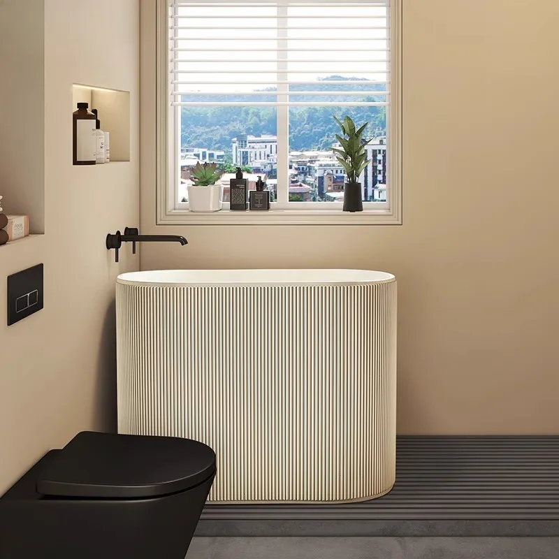 Japanese Organizer Bathtub Photography Household Freestanding Keep Warm Bathtub Edge Barrier Large Baignoire Home Furniture