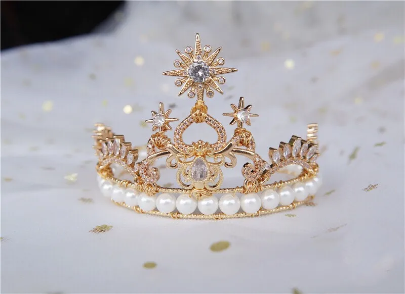 

Blythe Headdress 1/3 1/4 1/6 BJD Doll Crown Pearl Diamond Tiara Toys Accessories