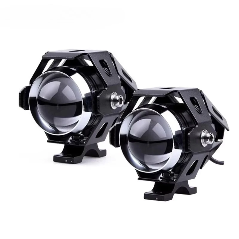 

125W 12V U5 LED Motorcycle Headlight - High Power Moto Spot Light, DRL Auxiliary Driving Fog Lamp for Car Autobike