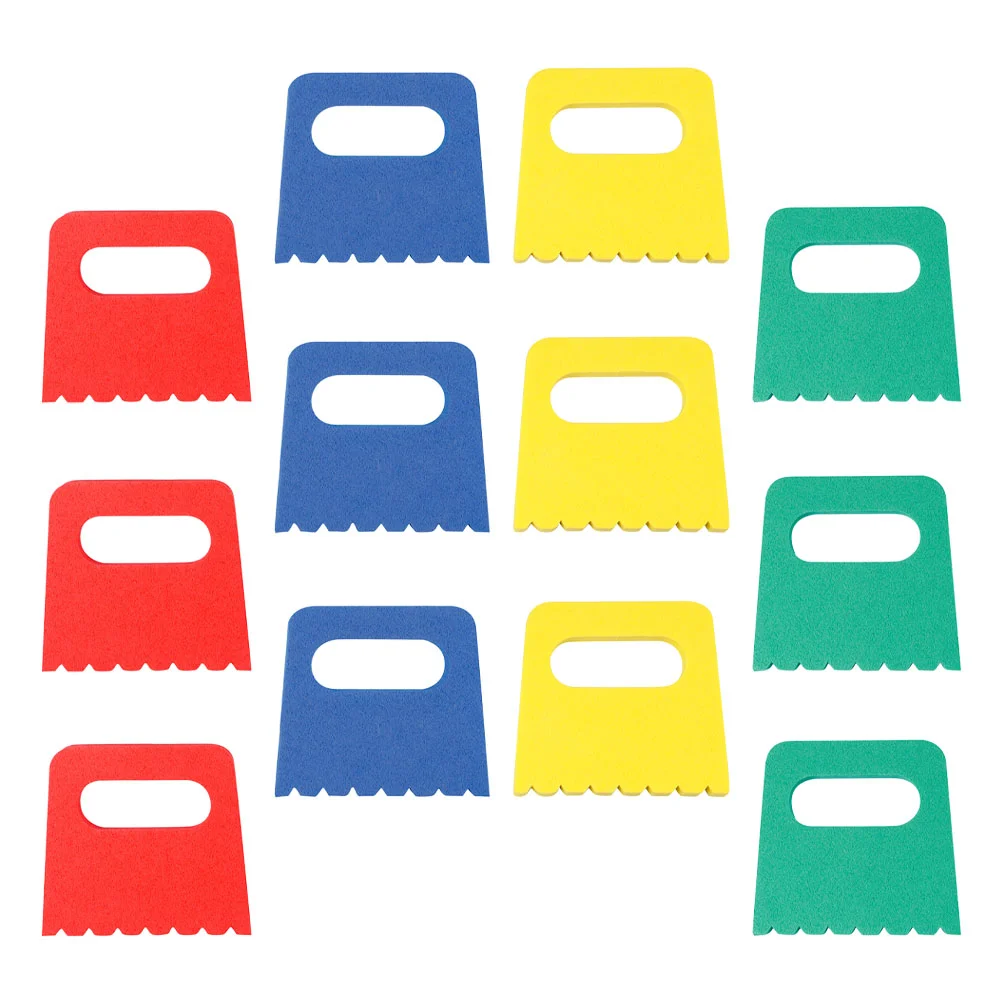 

12 шт. скребок для краски, скребки, инструмент для рисования для детей, инструменты для рисования, скребок, ручная кисть, сделай сам, губка, линия граффити, дети