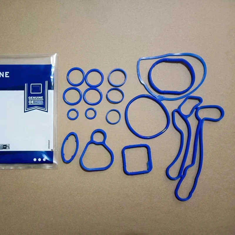 

Оригинальные прокладки масляного радиатора системы охлаждения, синие OEM # 55354071 55354072 Для Chevrolet Cruze 1.6L 1.8L Sonic Astra Zafira