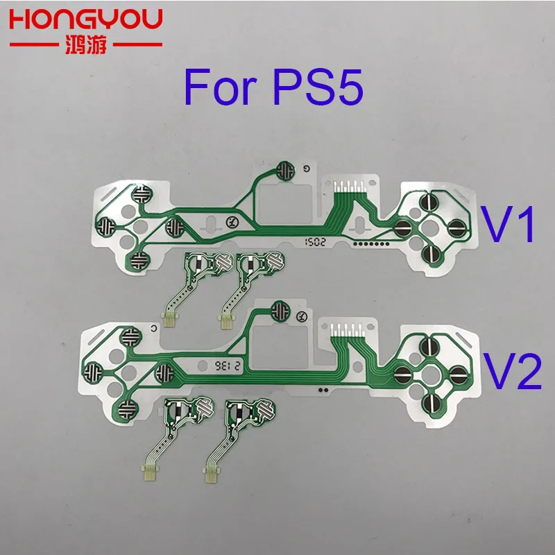 Original For PS5 Button Ribbon Circuit Board for V1 V2 V3 Controller Conductive Film Keypad flex Cable