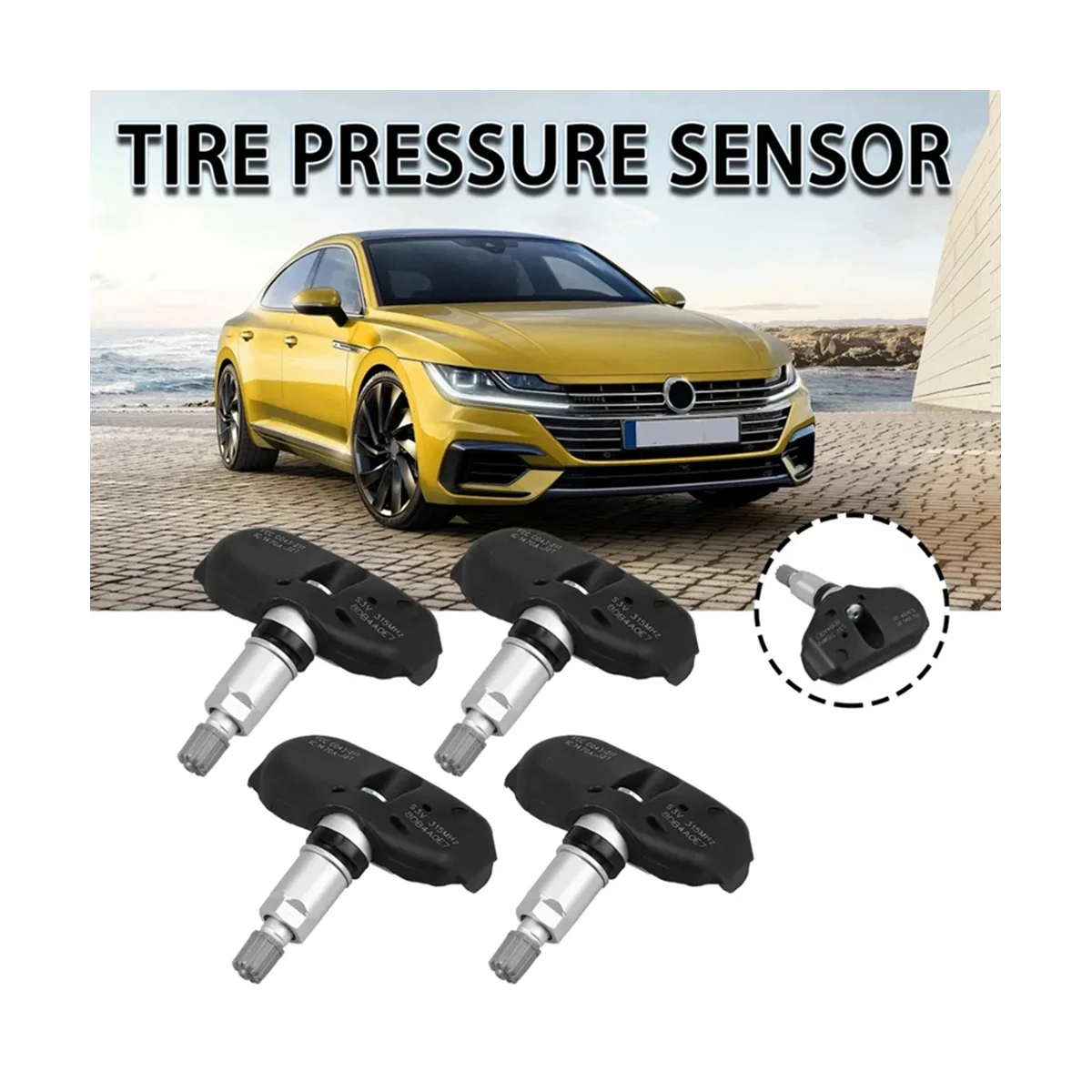 1Set 06421-S3V-A04 Tire Pressure Monitoring System 315MHZ TPMS Sensor for Honda MDX RL TL Odyssey Ridgeline 06421S3VA04