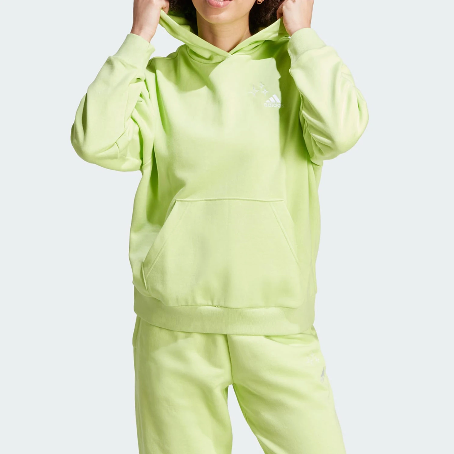 

Adidas Originals Graffiti Style Women's Sports Casual Loose Hooded Sweatshirt IJ6261