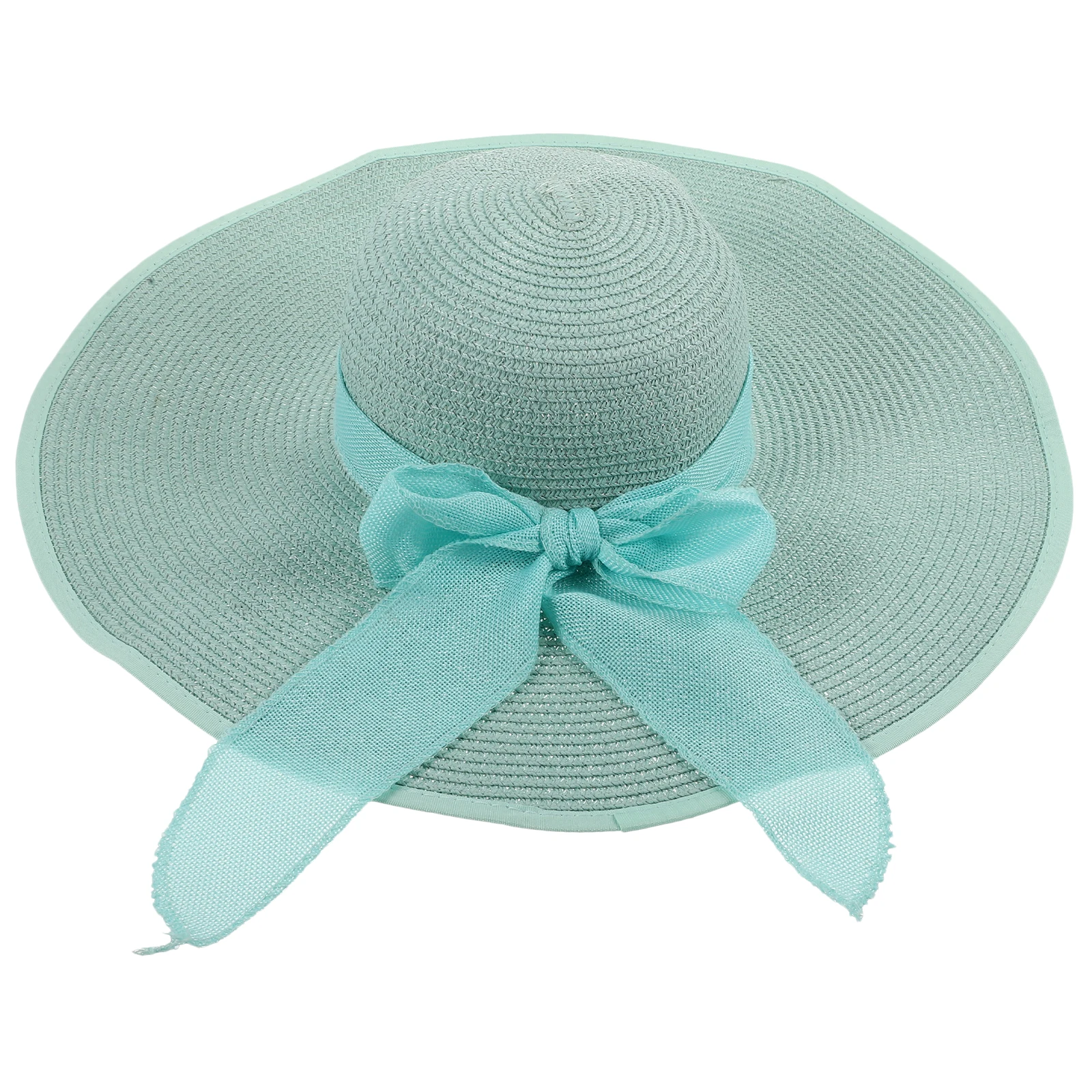 

Wide Brim Beach Hat For Women Straw Lace Sun Protection Foldable Travel Outdoor Sport Hat Uv Protection Elegant Design