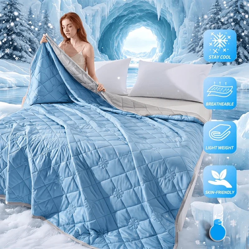 2026 NEW Cooling Blanket for Summer Breathable Cold Touch Summer Quilt Queen King Air Condition Comforter Single Double Duvet