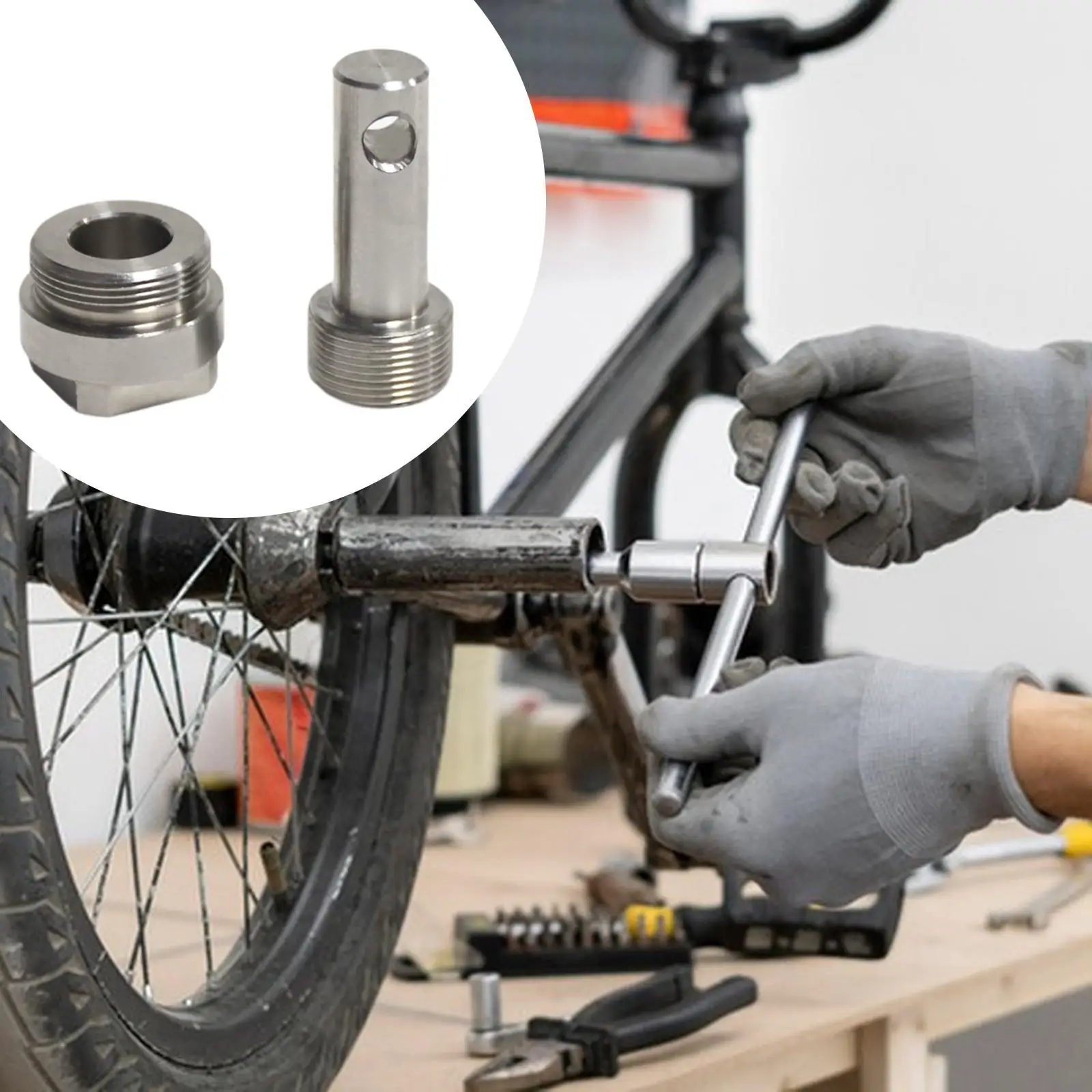 

Bike Crank Remover Crankset Extractor Multifunctional Portable for Mountain