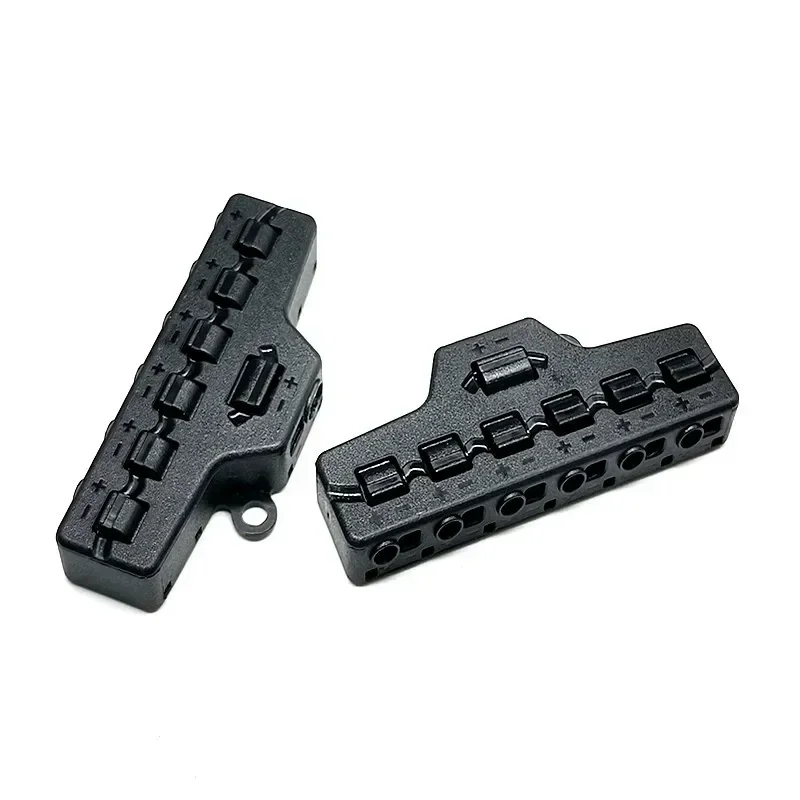 Port Hub for Scale Model Lights Connection, 3/6 Ports Distribution, Port Sharing Box/Distributor, 1PC for Railway Layout Diaroma