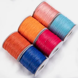 5/10Meters Round Wax Wholesale Thread Polyester Leather Cord Rope Coated Strings for Braided Bracelets Jewelry Making DIY