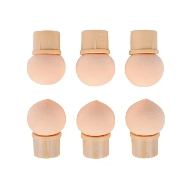 Round Sharp Head Sponge Heads Replacement Nail Art Gel Polish Color Gradient Brush Glitter Powder Dotting Manicure Tools