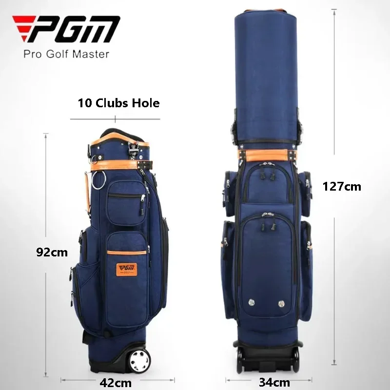 PGM Multi-Functional Golf Standard Ball Bags Big Capacity Stand Bag with Wheel Waterproof Dust-proof Aviation Pack With Cover