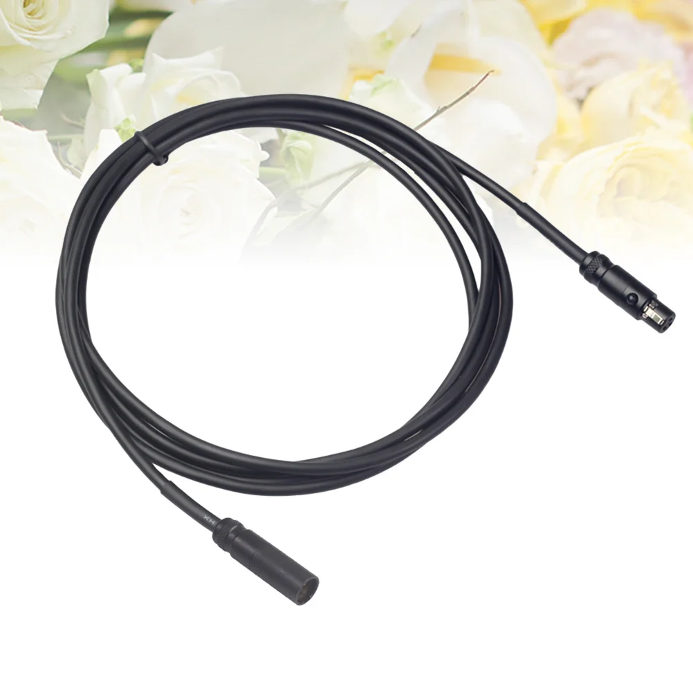 

Mini Xlr Female Microphone Cable Audio Extension Cord Extension Mic Wire Cord For Video Camera Dslr Recording Black