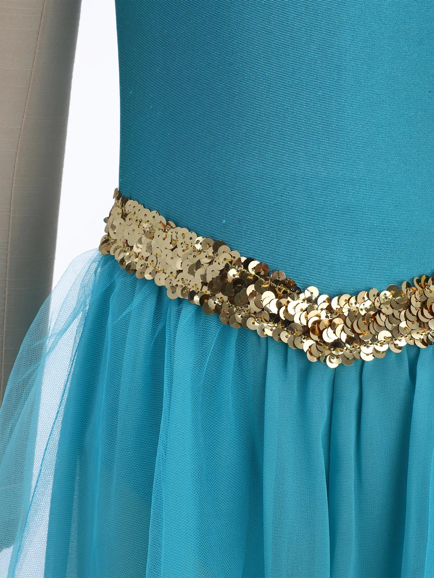 Kids Girls Arabian Princess Costume Halloween Arab Cosplay Jumpsuit Rhinestone Sequins Long Pants Romper Carnival Party Dress Up