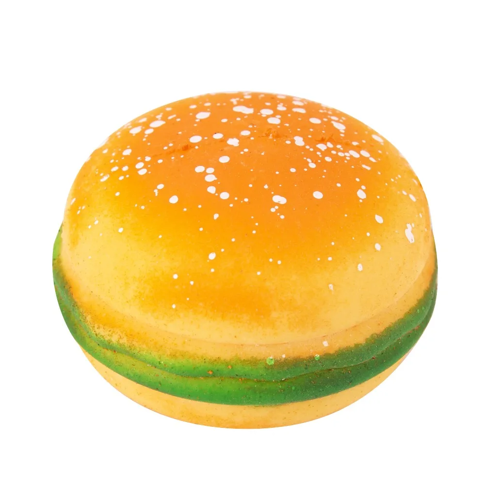 New TPR Pinch Toy Stress Relief Slow Rebound Fidget Toy Delicious Food Hamburger Simulation Hamburger