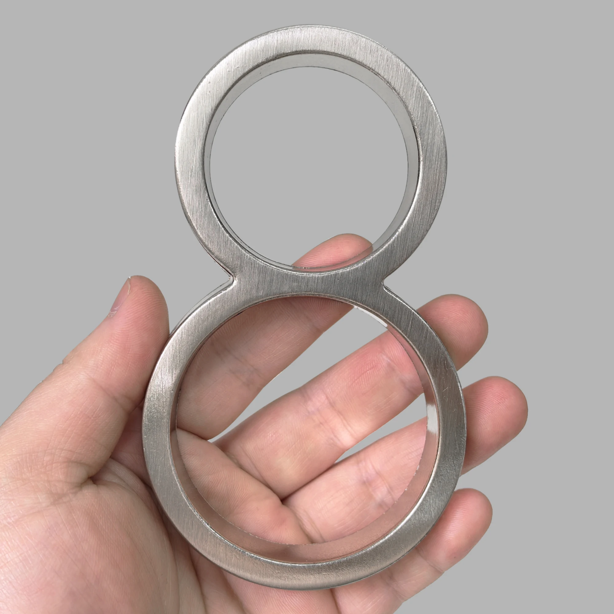 Número de casa flutuante de 125mm, ao ar livre, 5 polegadas, prata