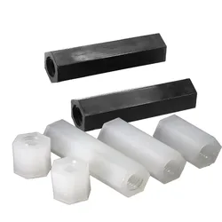10-50pcs Female To Female Nylon Standoff M2 M2.5 M3 M4 M5*L White Black Pcb Nylon Standoff Spacer Column Plastic Spacing Screws