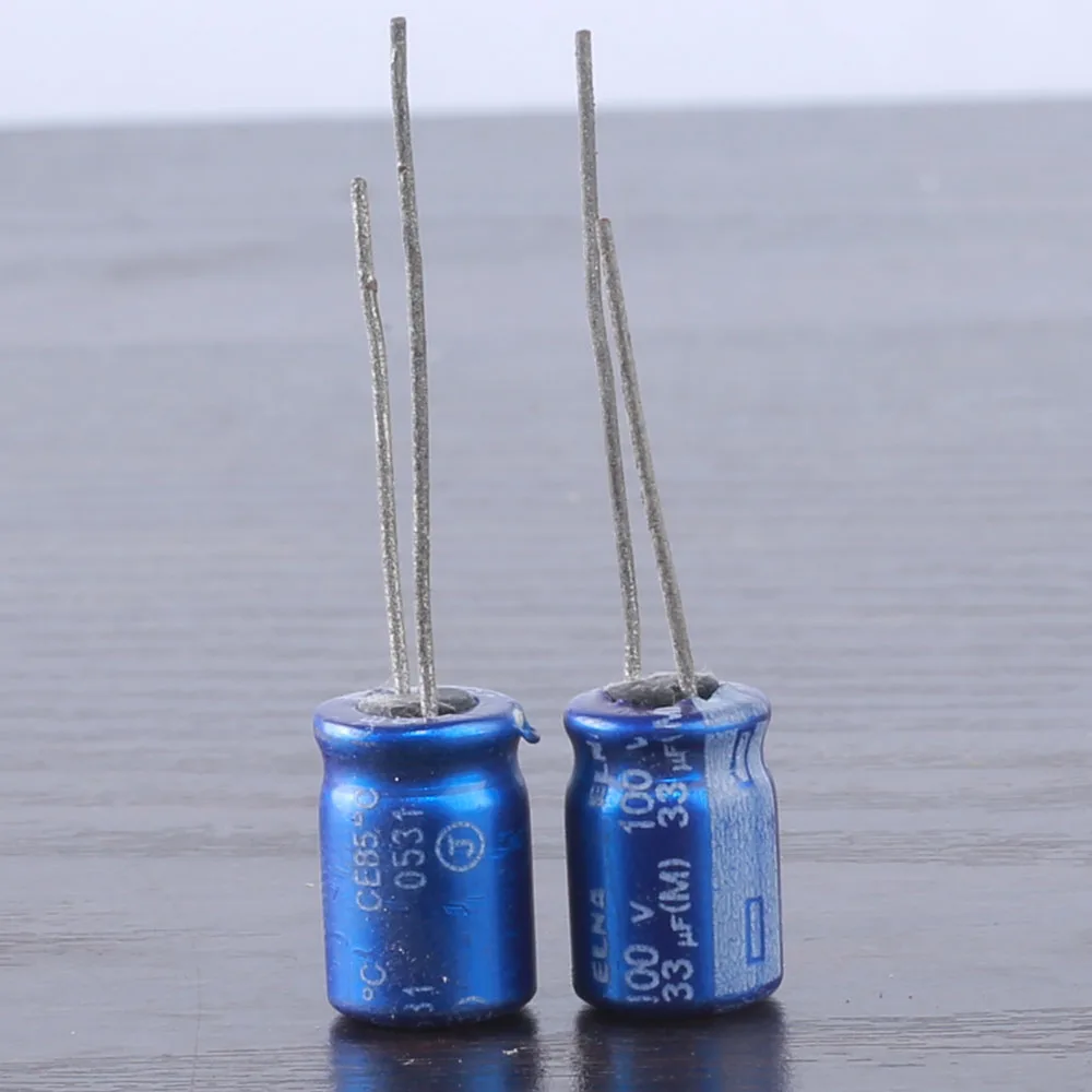 10pcs ELNA RE3 33mfd 100v 33uf electrolytic capacitor for audio equipment 8*12mm