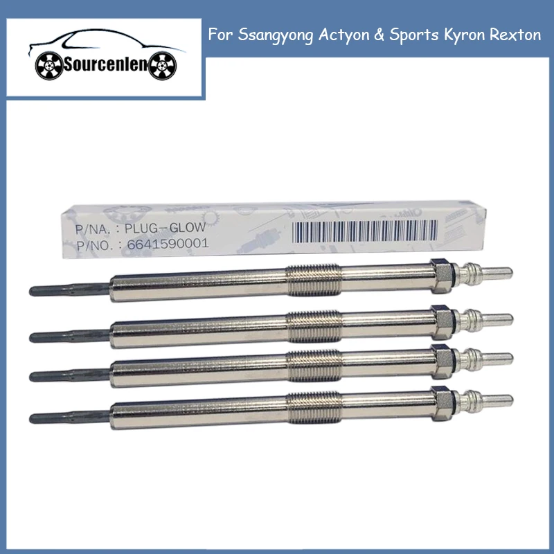 Новые оригинальные свечи накаливания для Ssangyong Actyon & Sports Kyron Rexton 6641590001