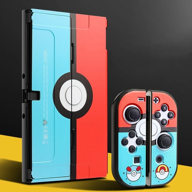 Funda protectora para Nintendo Switch, accesorios OLED, tema de Anime, cubierta Joycon, tapa basculante, accesorios para Switch, juegos de consola