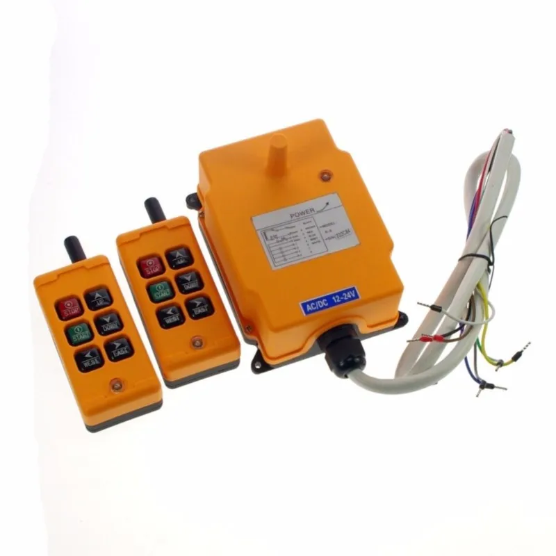 

1PCS 6Channel 2 Transmitters 2Motions 1Speed Hoist Crane Truck Remote Control Switch HS-6