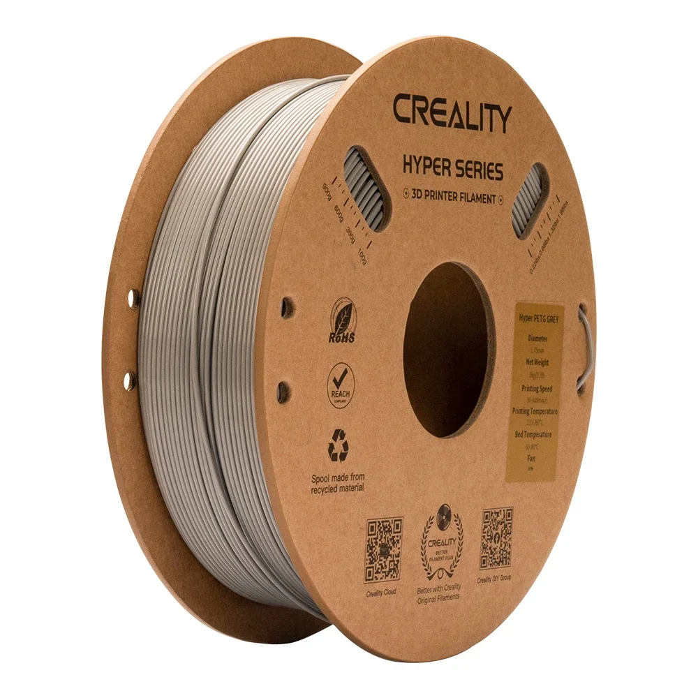 Filamento CREALITY Original Hyper PETG de alta velocidad 1,75mm 1KG Hyper Series PETG consumibles filamento 3D para impresora 3D K1/Ender-5