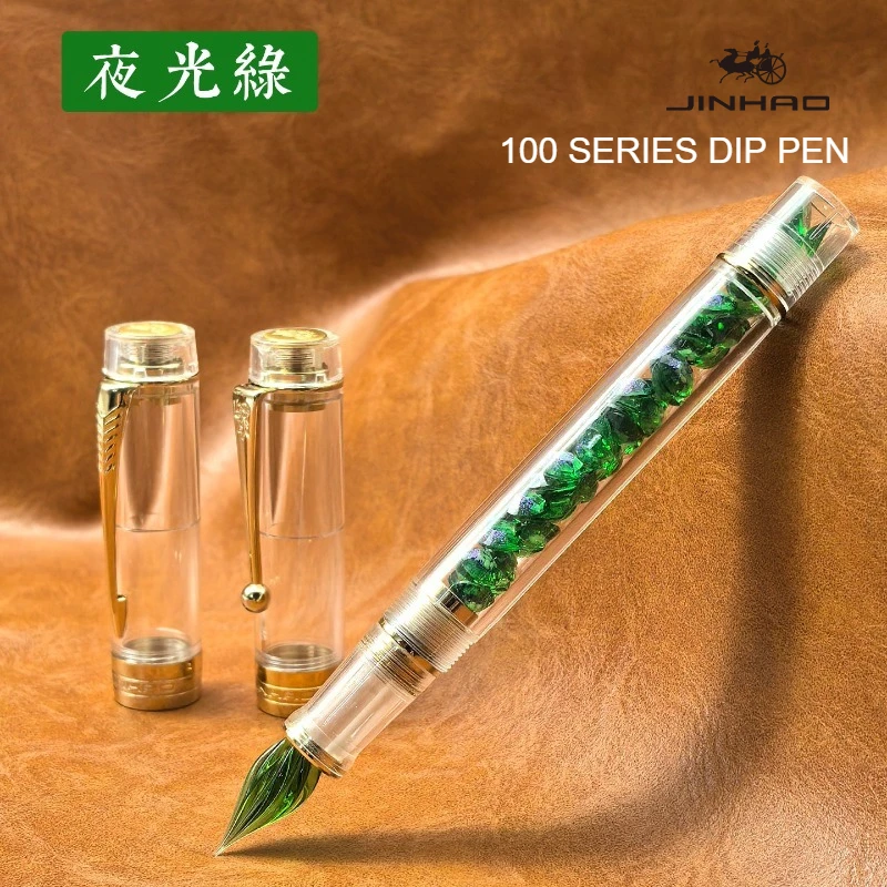 jinhao-100-penna-in-vetro-2026-edizione-limitata-artigianale-punta-finemente-affilata-per-scrittura-fluida-articoli-di-cancelleria-per-ufficio-scuola-e-forniture-artistiche