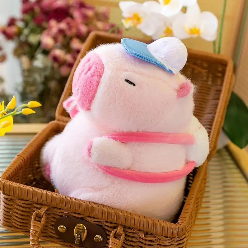 Capybara Stuffed Animal 9.8 Inches Stuffed Animal Toy Cuddly Plush Dolls For Kids And Adults Huggable Collectible For Living