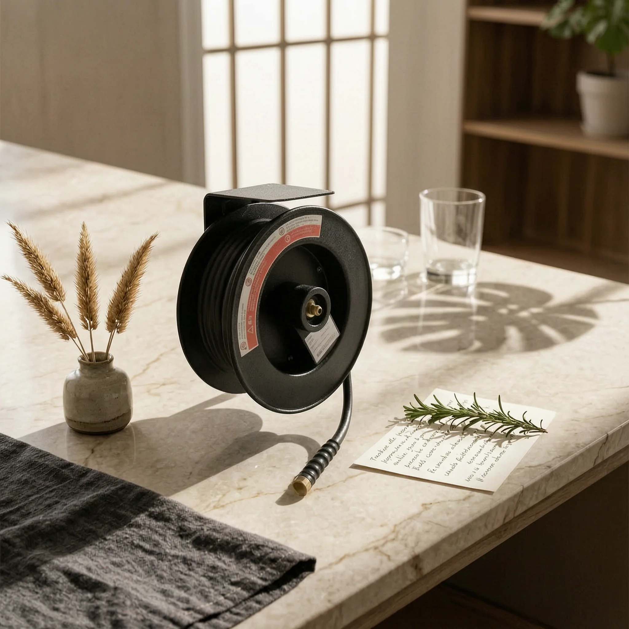 Pressure Washer Hose Reel with Wall Mount Industrial Pressure Washer Hose Reel with Hand Crank Slimline Fullstream