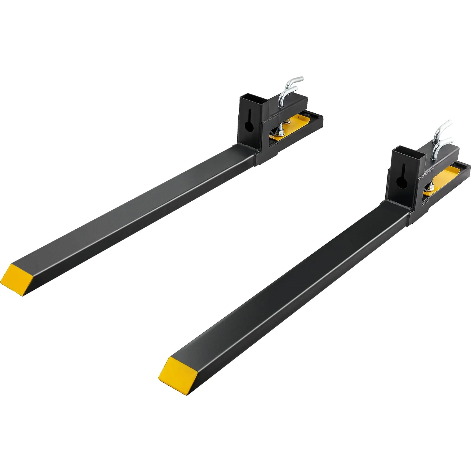 Pallet Forks, 4000 Lbs Capacity Clamp On Pallet Forks, 60 Tractor Bucket Forks, Heavy Duty Front Loader Attachment For Tractor,