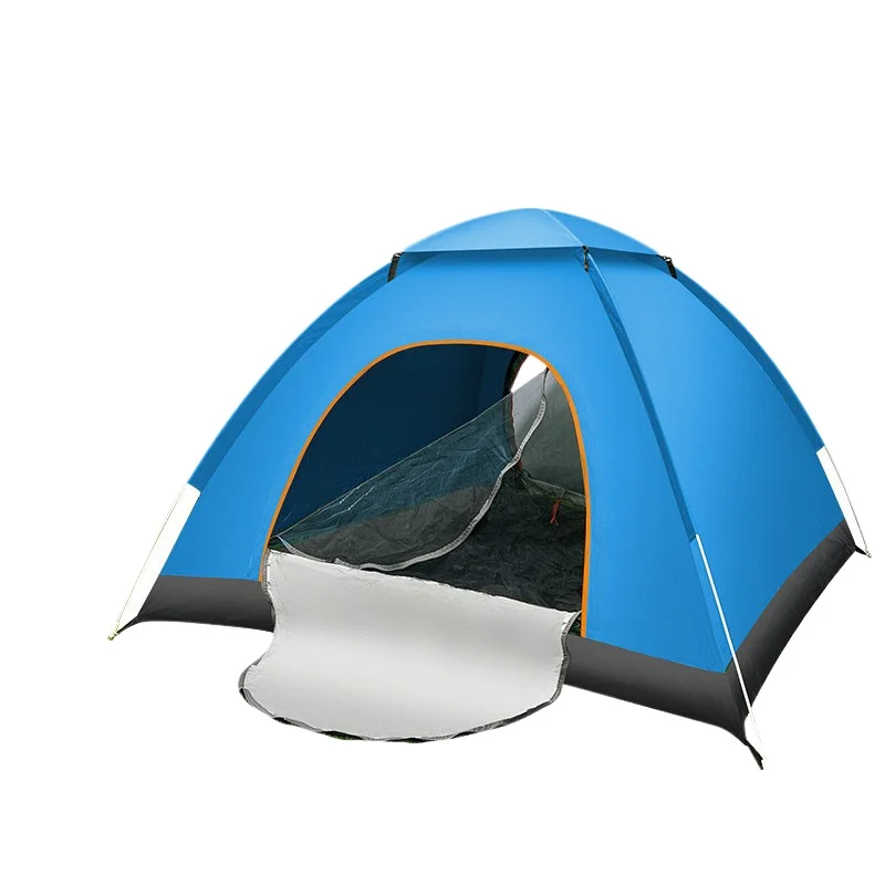 Automatic Pop Up Tent for Camping Hiking Beach Outdoor Use Waterproof 3-4 Person Double Layer Portable Tent for Backpacking