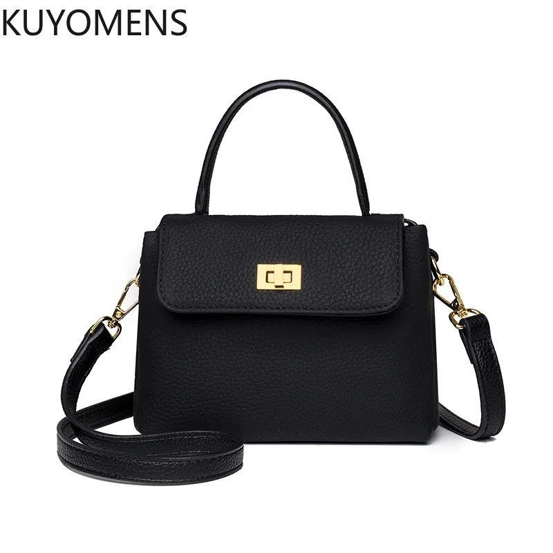 Women Tote Bag Genuine Leather Women\'s Purse High Quality Crossbody Bags Female Fashion Handbag Hobos Bag Messenger Bag