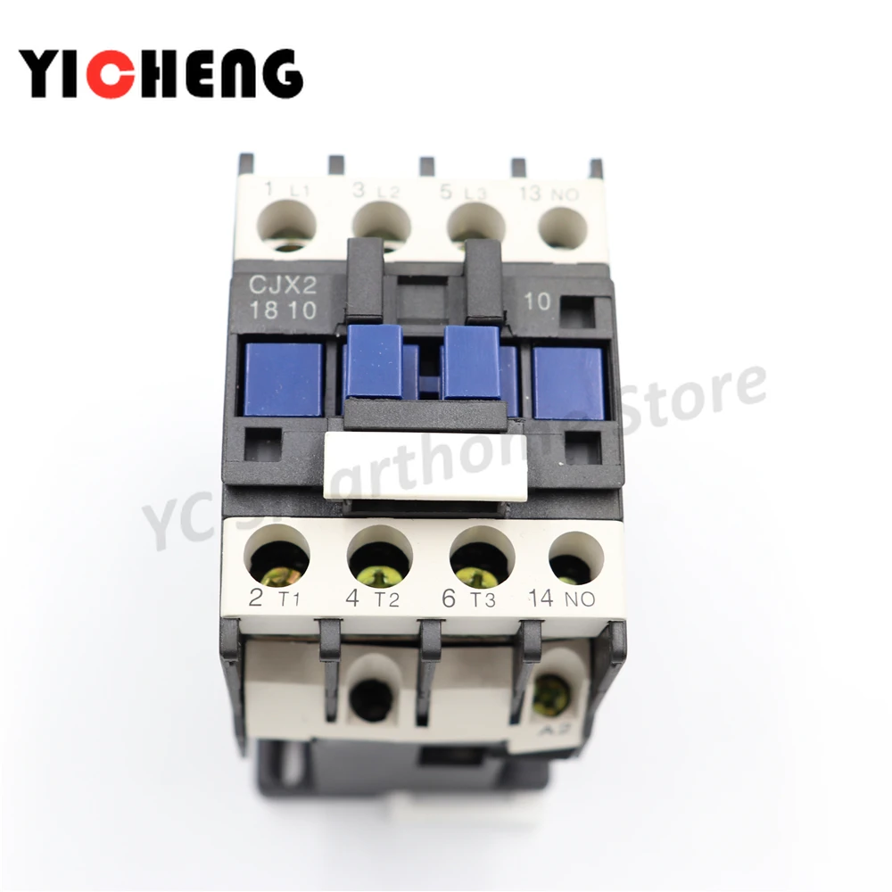 AC contactor 18A 3P+1NO/1NC Rail installation lc1d  CJX2- 1810  1 normally open contact / CJX2- 1801 1 normally closed contact