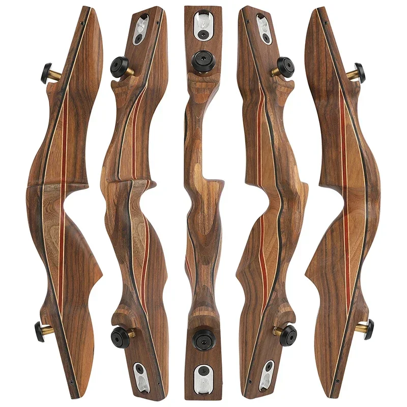 KAIMEI 60inch Archery Bow 30-60lbs ILF Recurve Bow Takedown Laminated Split Bow for Right Hand Outdoor Shooting Hunting Target