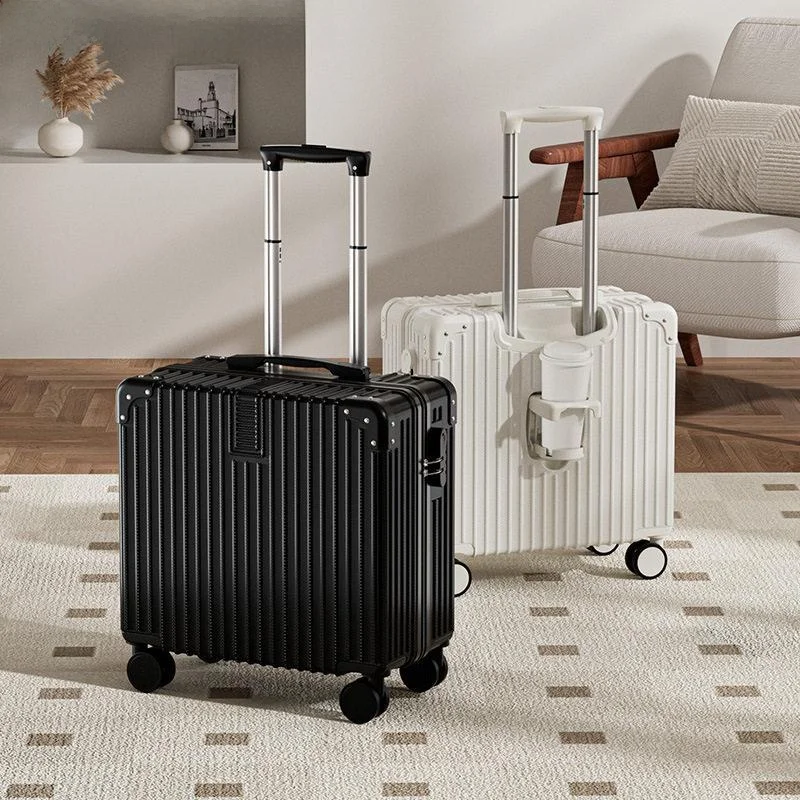 18-inch-student-style-luggage-carry-on-suitcase-short-trips-lightweight-women's-retro-fashion-aluminum-alloy-handle-zinc-allo