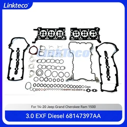 Engine part Full Gasket Set Repair Kit Fit 3.0 L Diesel EXF V6 For 14-22 3.0L Jeep Grand Cherokee Ram 1500 68211174AA 182Cu. In.