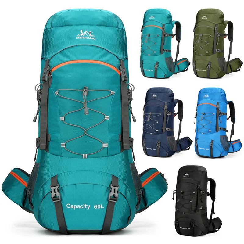 60L Hiking Backpack Camping Bag Mountain Climbing with Waterproof Rain  Cover Daypack for Men Women Outdoor Travel Rucksack - AliExpress 18