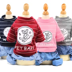 Denim Pet Dog Clothes For Dog Coat Jacket Winter Dogs Pets Clothing For Dogs Hoodies Pet Jumpsuits Chihuahua Yorkshire Clothes