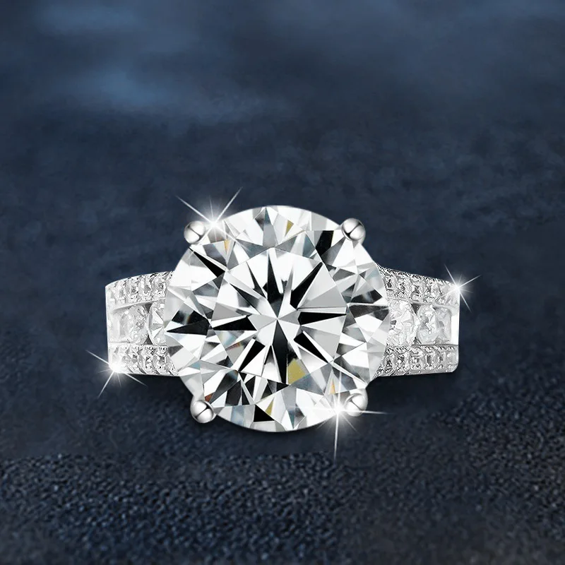 

Bow Tie Collection: A Luxurious 10CT D Color Moissanite Statement Ring for Women in S925 Sterling Silver Fine Jewelry