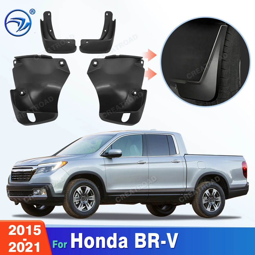 For Honda BR-V 2015 2016 2017 2018 2019 2020 2021 Fender Mudflaps Splash Guards Mudguards Mud Flaps Car Accessories