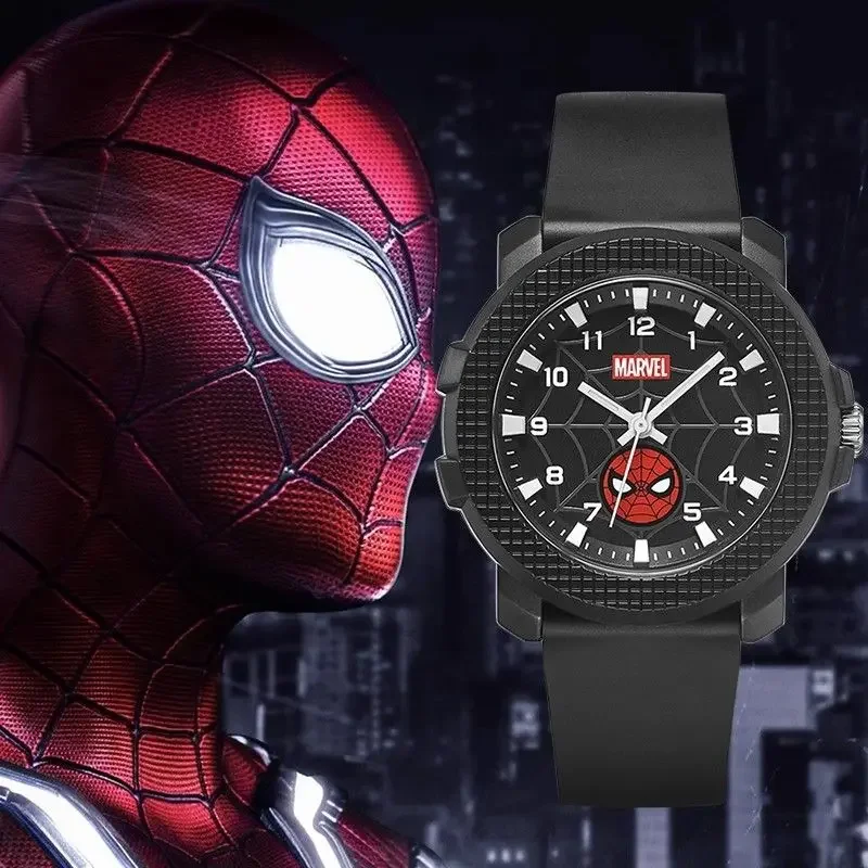 Marvel For Children Watch Boy Cartoon Wristwatch Japan Miyota Quartz The Avengers Spider Man Kid Student Teenager Reloj Infantil