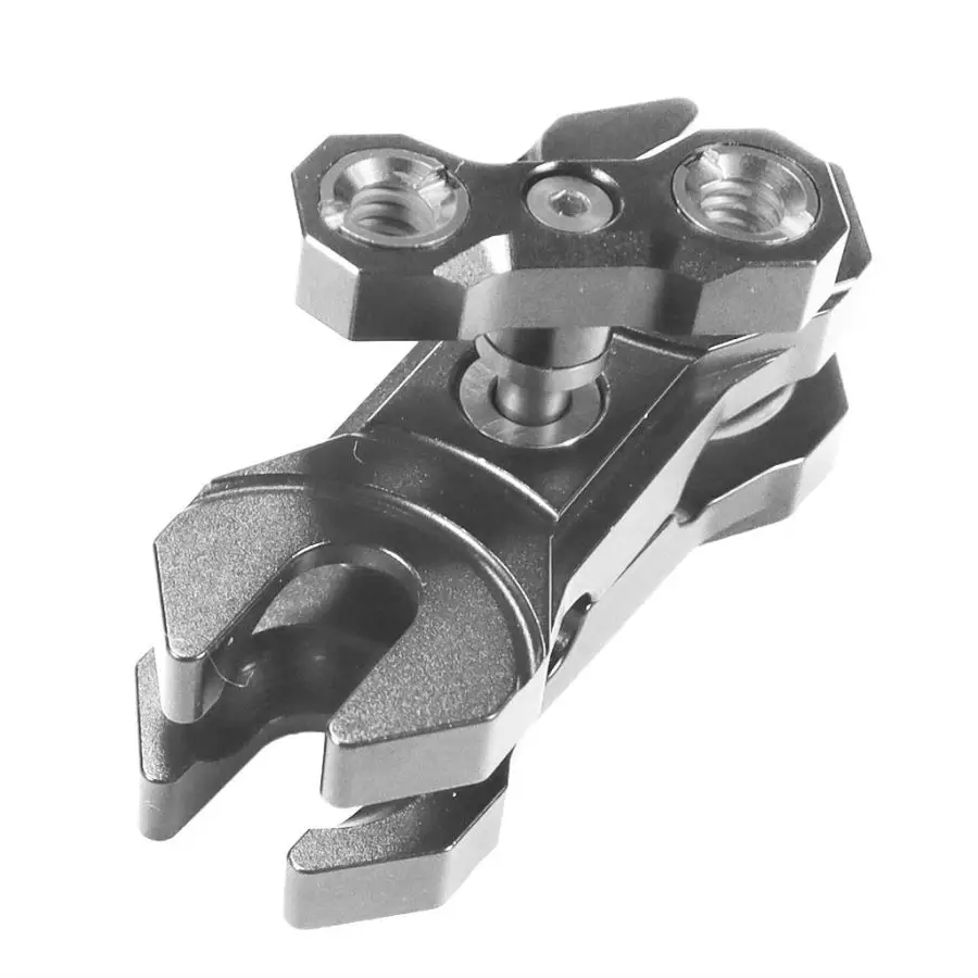 Dual 20mm Kugelkopf Clip Magic Arm Clamp 1/4 3/8 Arri Pin Adapter 360 Rotation Cage Rig Extend Mount Monitor Stand Licht Halter – Detail 3