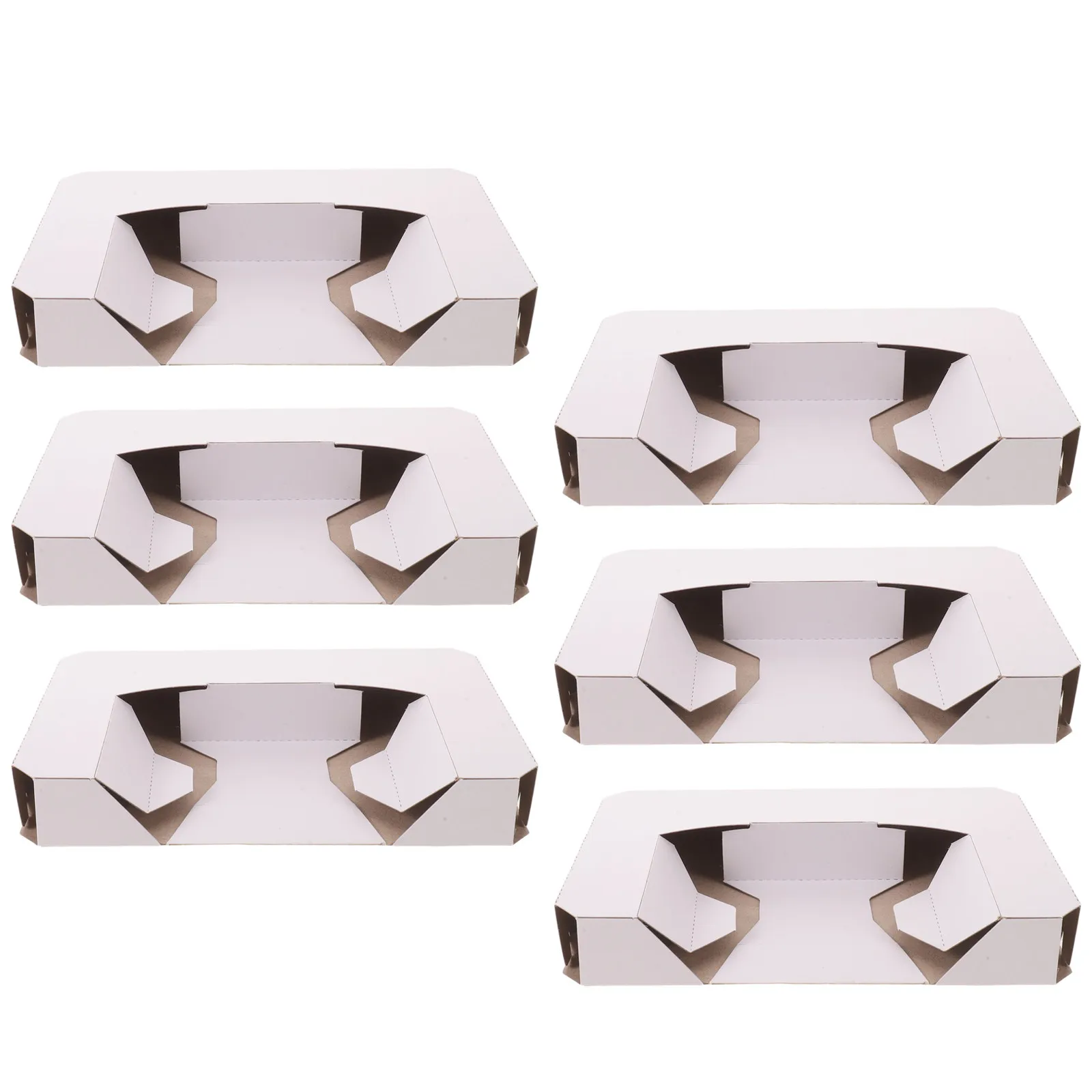 6PCS Retro Video Game Cartridge Packaging Insert Tray – Cardboard Storage Holder for NES SNES N64 Game Cards