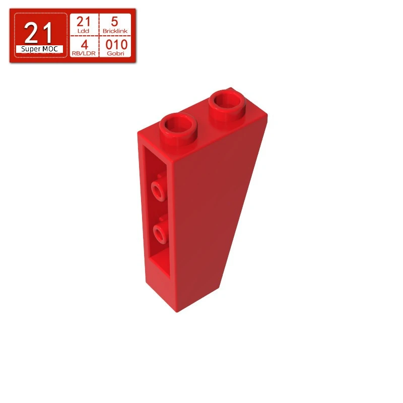10PCS Moc Accessories Compatible with 2449 Inverted 75 2x1x3 Building Blocks Kit Slope House Bricks Particle Puzzle Idea Toys