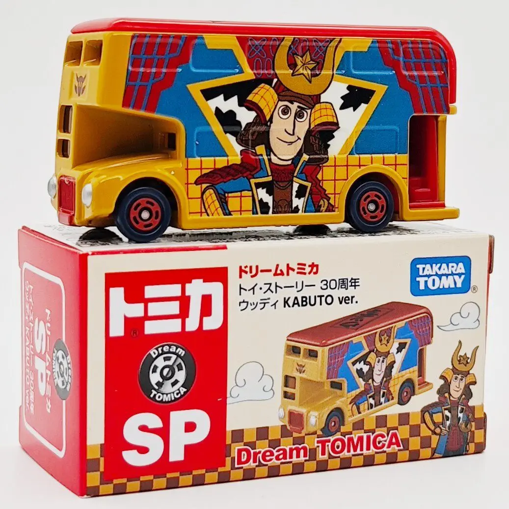 In Stock Original TAKARA TOMY Dream Tomica SP Toy Story 30th Anniversary Woody Bus 1/64 Diecast Alloy Collectible Gift