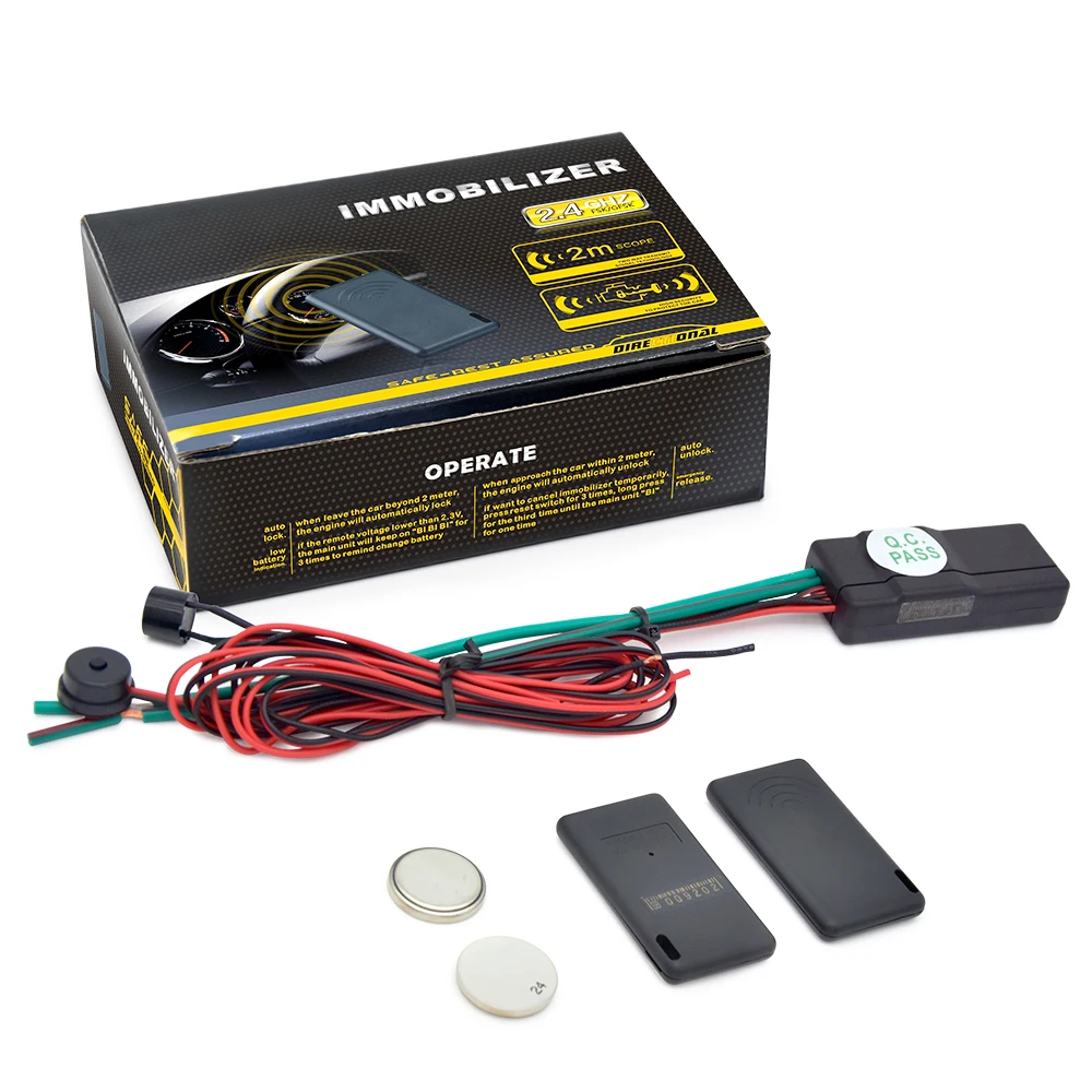 DC 12V 24V Wireless Security Universal Engine Lock Anti-Theft Car Immobilizer
