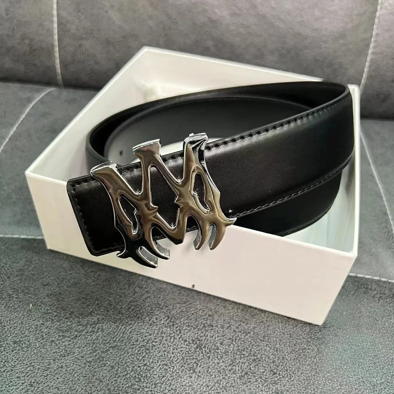 Luxury Designer Brand Amir 3.8cm Width Belt Fashion Men Women Versatile Business Casual Belt for Jeans